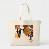 Art Nouveau Frost Druiven Grote Tote Bag (Voorkant)