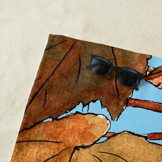 Art Nouveau Frost Druiven Strandlaken (In situ)