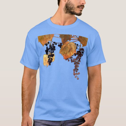 Art Nouveau Frost Druiven T-shirt (Voorkant)
