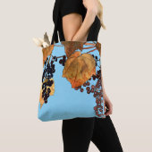 Art Nouveau Frost Druiven Tote Bag (Dichtbij)