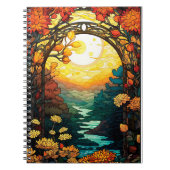 Art Nouveau Garden Arch Scene Notitieboek (Voorkant)