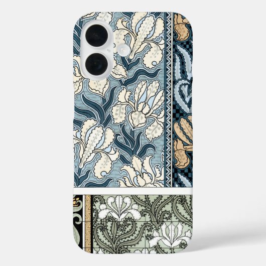  Art Nouveau, Garden Iris Flowers Case-Mate iPhone Case (Achterkant)
