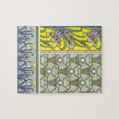  Art Nouveau, Garden Iris Flowers Legpuzzel (Horizontaal)