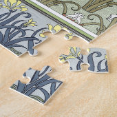  Art Nouveau, Garden Iris Flowers Legpuzzel (Zijkant)