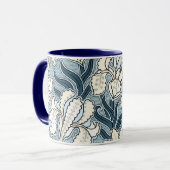  Art Nouveau, Garden Iris Flowers Mok (Voorkant links)