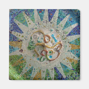 Art Nouveau Gaudi Tegels Magneet