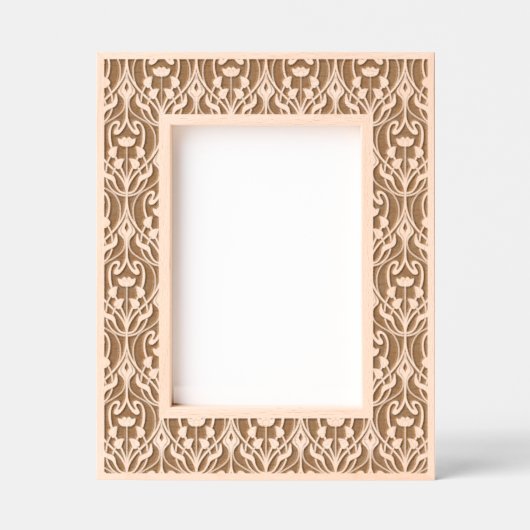 Art Nouveau gebladerte & bloemmotief Gegraveerde Lijstjes (Voorkant)