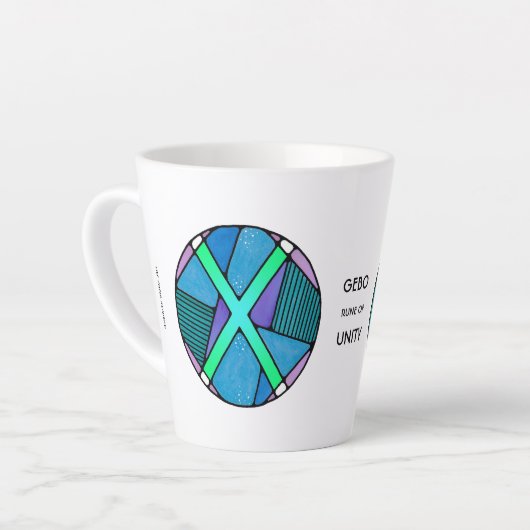 Art Nouveau Gebo Rune Latte Mok - UNION! (Linkerhoek)