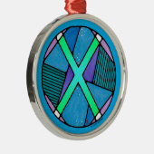 Art Nouveau Gebo Rune van Eenheid Metalen Ornament (Rechts)