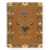 Art Nouveau-geïnspireerd Floral Design Notitieboek