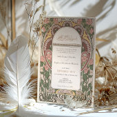 Art Nouveau Geïnspireerd Islamitisch Huwelijk Kaart