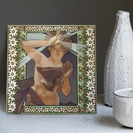 Art Nouveau Geïnspireerd L'Étoile du Matin door Mu Tegeltje
