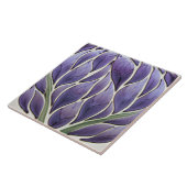 Art Nouveau-geïnspireerd Lissabon Jacaranda Blosso Tegeltje (Zijkant)