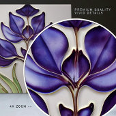 Art Nouveau-geïnspireerd Lissabon Jacaranda Blosso Tegeltje