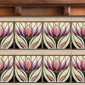 Art Nouveau-geïnspireerd Lissabon Jacaranda Blosso Tegeltje