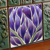 Art Nouveau-geïnspireerd Lissabon Jacaranda Blosso Tegeltje
