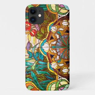 Art nouveau gekleurd glas bloemig Case-Mate iPhone case
