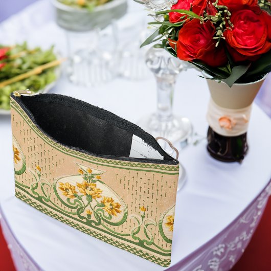 Art Nouveau Gele Boeketten Medaillon Bruiloft Etui