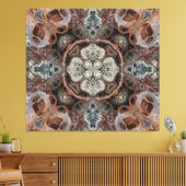 Art nouveau geometrisch patroon canvas afdruk (Insitu (Woonkamer))