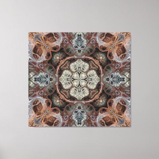 Art nouveau geometrisch patroon canvas afdruk (Voorkant)
