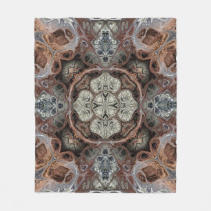 Art nouveau geometrisch patroon fleece deken
