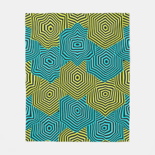 Art Nouveau geometrisch patroon Fleece Deken