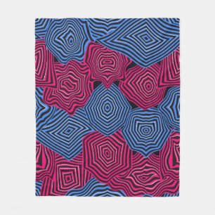 Art Nouveau geometrisch patroon Fleece Deken