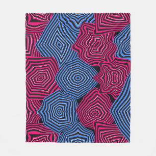 Art Nouveau Geometrisch Patroon Fleece Deken