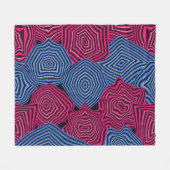 Art Nouveau Geometrisch Patroon Fleece Deken (Voorkant (Horizontaal))