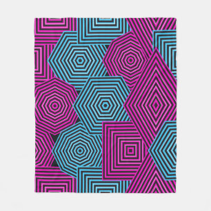 Art Nouveau geometrisch patroon Fleece Deken