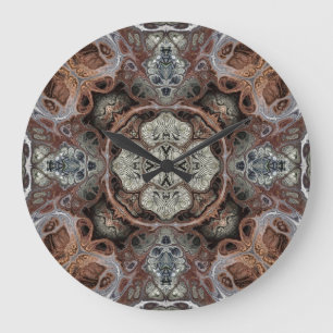Art nouveau geometrisch patroon grote klok