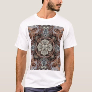 Art nouveau geometrisch  patroon t-shirt