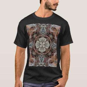 Art nouveau geometrisch patroon t-shirt