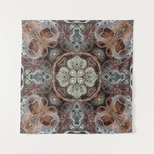 Art nouveau geometrisch  patroon wandkleed (Voorkant)