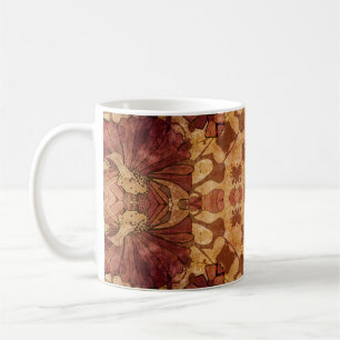 Art nouveau geometrisch, sierpatroon. koffiemok