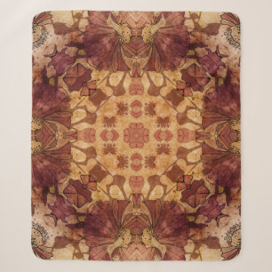 Art nouveau geometrisch, sierpatroon. sherpa deken