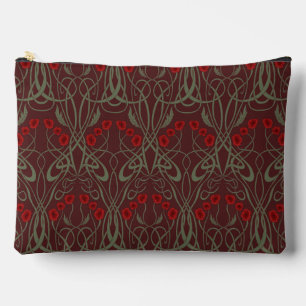 Art Nouveau geometrische klaprozen en golvende ste Etui