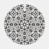 Art Nouveau: gestileerde elementen Glas Ornament (Achterkant)