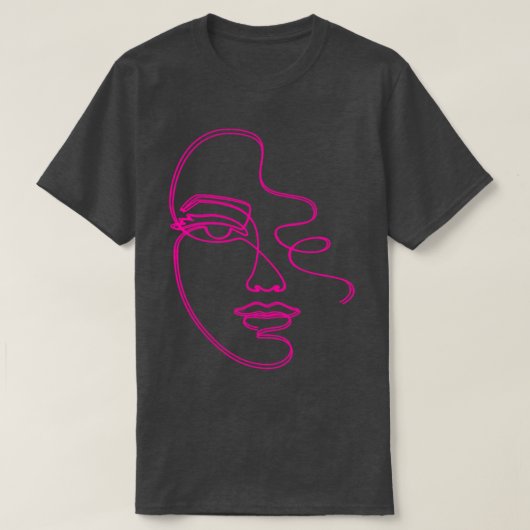 Art Nouveau Gezicht T-shirt (Design voorkant)