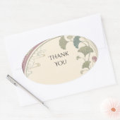 Art Nouveau Ginkgo-blad botanische sticker (Envelop)