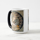  Art Nouveau Girl door Alphonse Mucha Magische Mok (Voorkant links)