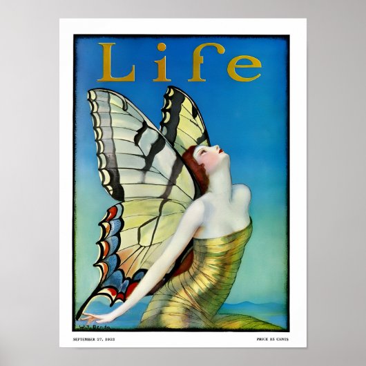 Art nouveau girl  poster (Voorkant)