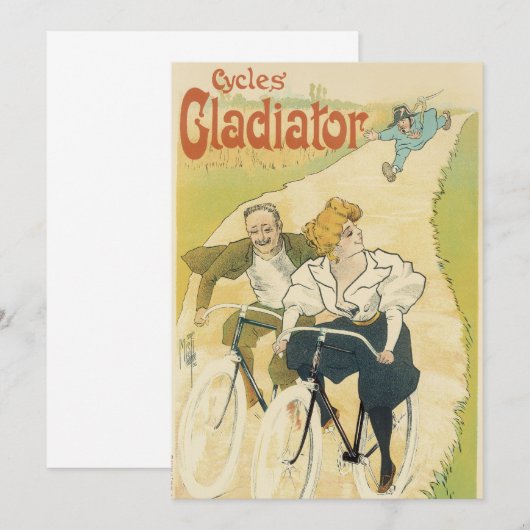  Art Nouveau, Gladiator Fietsen (Voorkant / Achterkant)