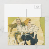 Art Nouveau, Gladiator Fietsen Briefkaart (Voorkant / Achterkant)