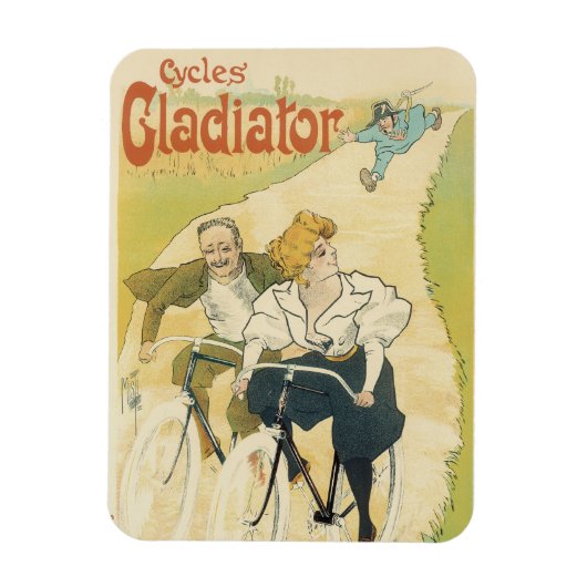 Art Nouveau, Gladiator Fietsen Magneet (Verticaal)