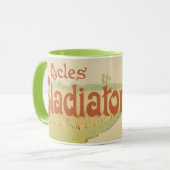  Art Nouveau, Gladiator Fietsen Mok (Voorkant links)