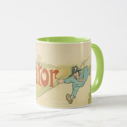 Art Nouveau, Gladiator Fietsen Mok (Voorkant rechts)