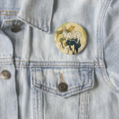 Art Nouveau, Gladiator Fietsen Ronde Button 5,7 Cm (In situ)