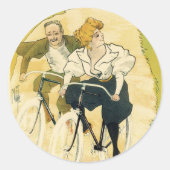  Art Nouveau, Gladiator Fietsen Ronde Sticker (Voorkant)