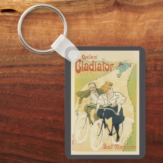 Art Nouveau, Gladiator Fietsen Sleutelhanger (Voorkant)